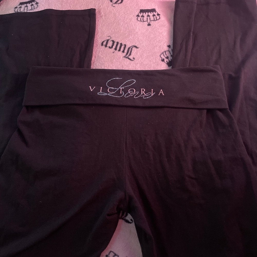 Victorias Secret Foldover Flared Leggings